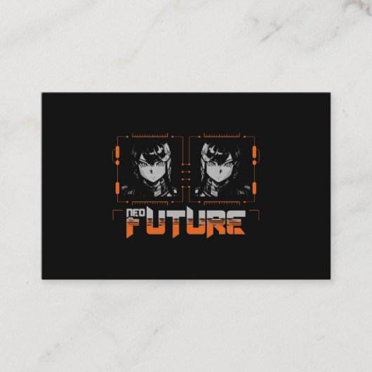 Anime mecha meisjes visitekaartje (Voorkant)