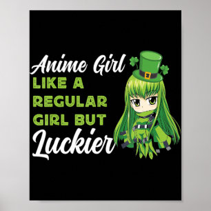 Anime Meisje Als Een Gewone Meisje Maar Gelukkiger Poster