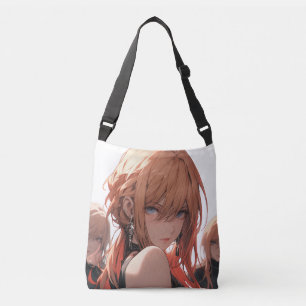 Anime meisje baas crossbody tas