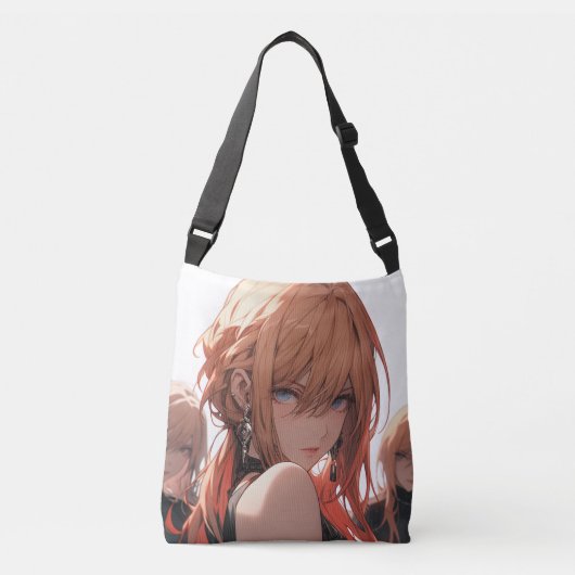 Anime meisje baas crossbody tas (Voorkant)