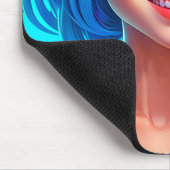 Anime meisje en puppy hond   muismat (Hoek)