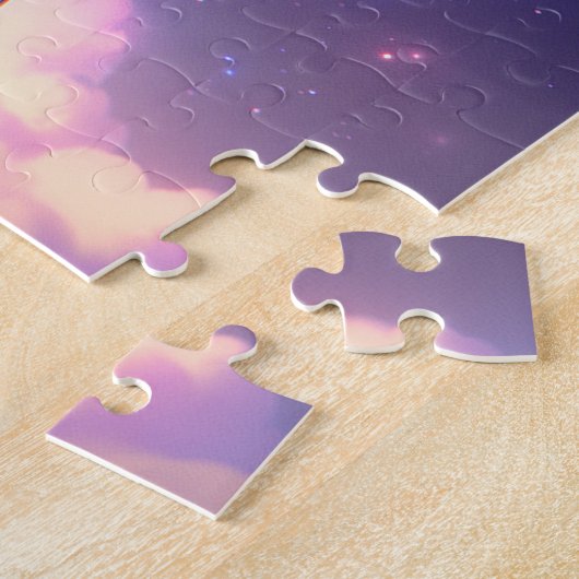 Anime meisje gemaakt van sterren legpuzzel (Zijkant)