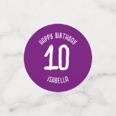 anime meisje gepersonaliseerde verjaardag confetti (Kleine voorkant)