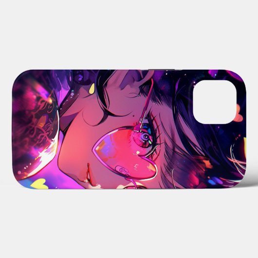 Anime meisje harten Case-Mate iPhone case (Achterkant (horizontaal))