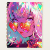 Anime meisje harten planner (Voorkant)