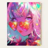 Anime meisje harten planner (Achterkant)