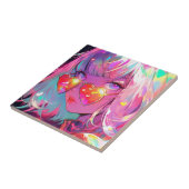 Anime meisje harten tegeltje (Zijkant)