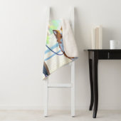 Anime Meisje Hond Walker Sherpa Deken (In situ)