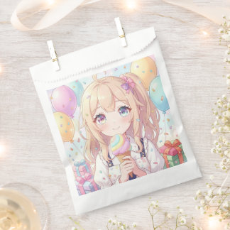 Anime Meisje Ijs Verjaardagsfeestje Bedankzakje