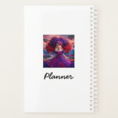 Anime Meisje in Paarse Planner (Achterkant)