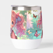  anime meisje in roze vlechten (Rechts)