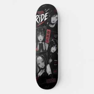 Anime Meisje Japanse Emo Goth Sk Skateboard