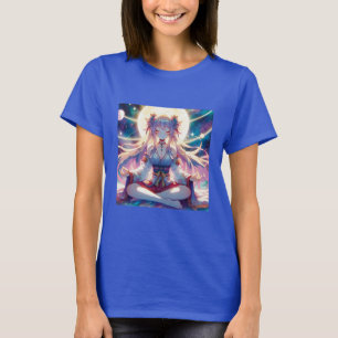 Anime Meisje Mediteren Spiritueel T-shirt