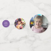  Anime Meisje met Cupcake Verjaardag Confetti (Achterkanten)