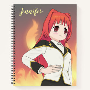 Anime Meisje Ontwerp Notitieboek
