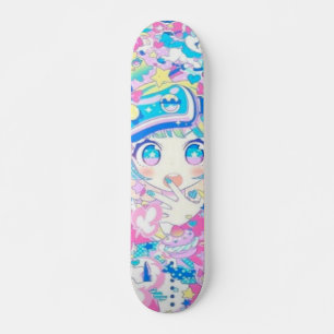 Anime Meisje Remix Schaats Deck Skateboard