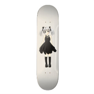 Anime meisje skateboard