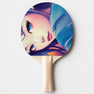 Anime meisje skateboard Ai Tafeltennisbatje