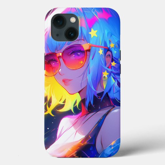 Anime Meisje Sterren Case-Mate iPhone Case (Achterkant)