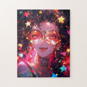 Anime Meisje Sterren Legpuzzel