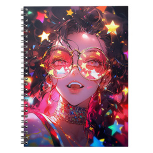 Anime Meisje Sterren Notitieboek