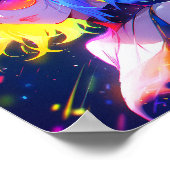 Anime Meisje Sterren Poster (Hoek)