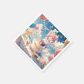 Anime meisje verjaardag servet (Hoek)