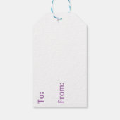 Anime Meisje Verjaardagstaart Cadeaulabel (Achterkant)