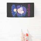 Anime meisje virtual reality bril Banner (Insitu)