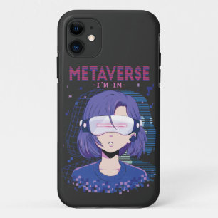 Anime meisje virtual reality bril iPhone Hoesje