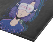 Anime meisje virtual reality bril Snijplank (Hoek)