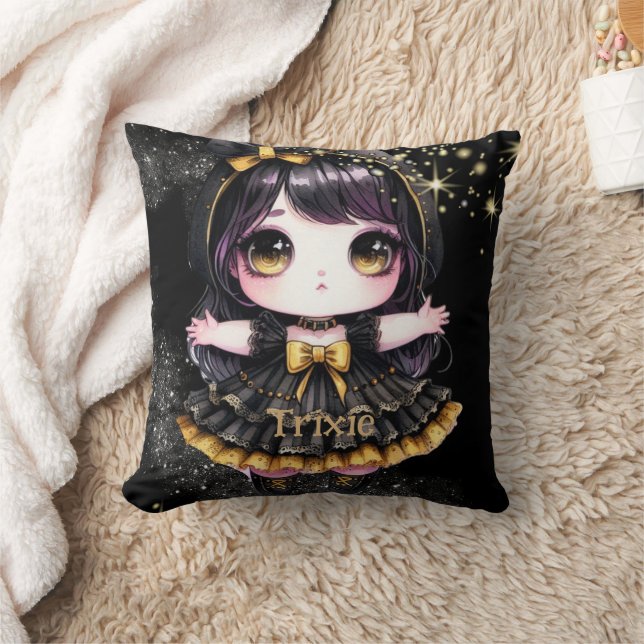 Anime Meisjes Gothic Schattigee Custom Decor Gift  Kussen (Deken)