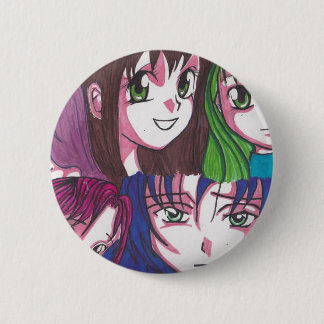 anime meisjes ronde button 5,7 cm