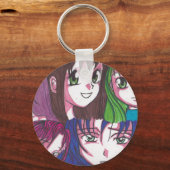 anime meisjes sleutelhanger (Voorkant)