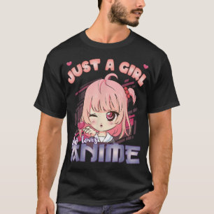 Anime Merch is gewoon een meisje dat van Anime Ani T-shirt
