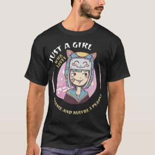 Anime Merch voor tieners vrouwen, gewoon een meisj T-shirt