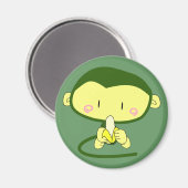 Anime Monkey w / Banaan Magneet (Voorkant / Achterkant)