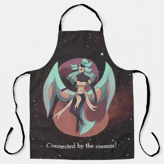 Anime, moth woman, Nebula, Space Schort
