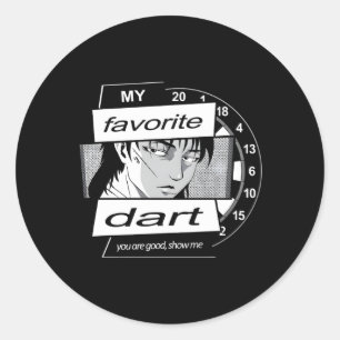 Anime Motif Met D Gezegde Mijn Favoriete D D Anime Ronde Sticker