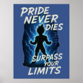 Anime Motivation Poster – Pride Never Dies Design (Devant)