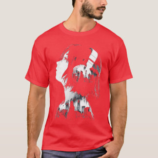 Anime-muzieksnoeren voor vrouwen en jongens t-shirt