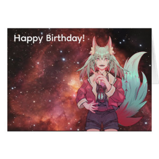 Anime, nébuleuse du cœur IC 1805 joyeux anniversai