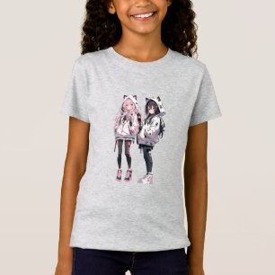 Anime Neko Bestfriend T-shirt