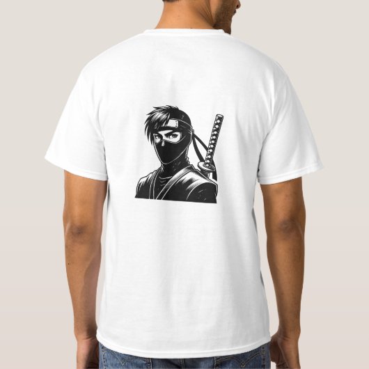 Anime Ninja Warrior Mangs T-shirt (Achterkant)