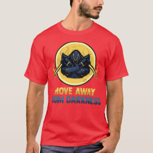 Anime Ninjas verhuist weg van donkerheid Samurais. T-shirt
