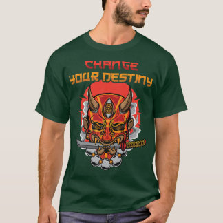 Anime Ninjas wijzig je bestemming Samurais Manga T-shirt