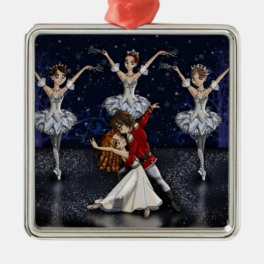 Anime Nutcracker Snowflakes Ornament (Voorkant)