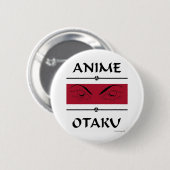 Anime Otaku Evil Eyes Ronde Button 5,7 Cm (Voorkant /achterkant)