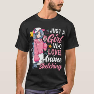 Anime Otaku Gift is gewoon een meisje dat van Anim T-shirt