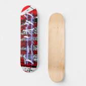 Anime Otaku Red burst Skateboard (Voorkant)